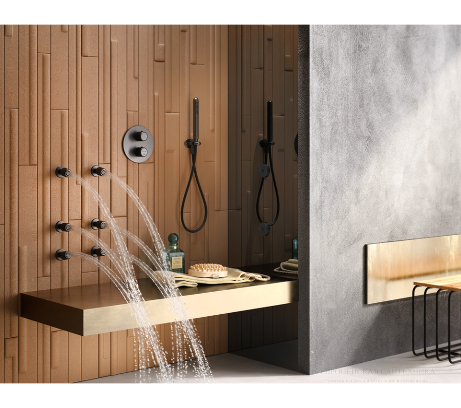 Ручной душ Gessi Goccia ø27 мм, с шланговым подсоединением, держателем и шлангом, цвет Matte White - изображение 1