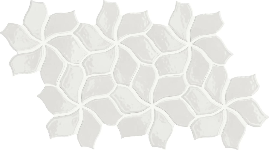 Mutina Керамогранит Botanica Flower White Glossy 23,5X41,1