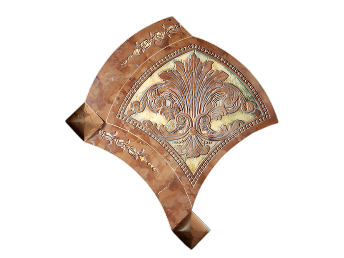 На изображении товар Akros Venezia Камень La Dolce vita Passione T3D Rosso Asiago Gold 32,5x36x1 от официального представителя в Москве