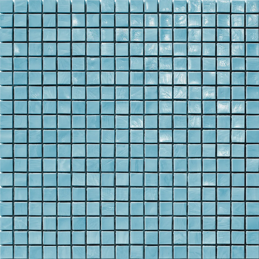 Sicis Стеклянная мозаика Murano Smalto Turquoise chips size 15x15 mm sheet-size 295x295 mm