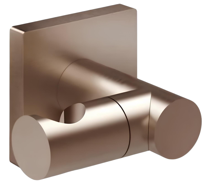 Держатель для душевой лейки Gessi Rilievo, поворотный, ширина 90 мм, цвет Copper Brushed PVD