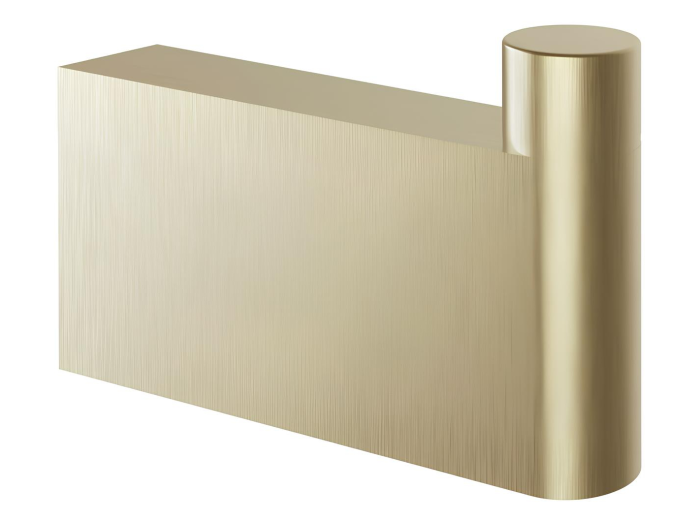 На изображении товар Крючок Gessi Origini, настенный, h46х75 мм, цвет Brass Br. PVD от официального представителя в Москве