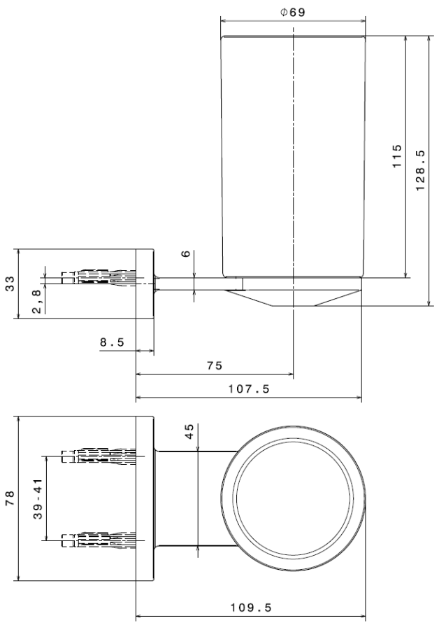 Стакан Newform, чёрная керамика, настенный держатель, цвет PVD brushed gun metal - изображение 1