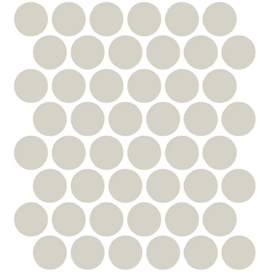 Etruria Керамогранит XXS-3D Cerchio 3D 5Х5 Bianco Su Rete Monocolore 33Х37