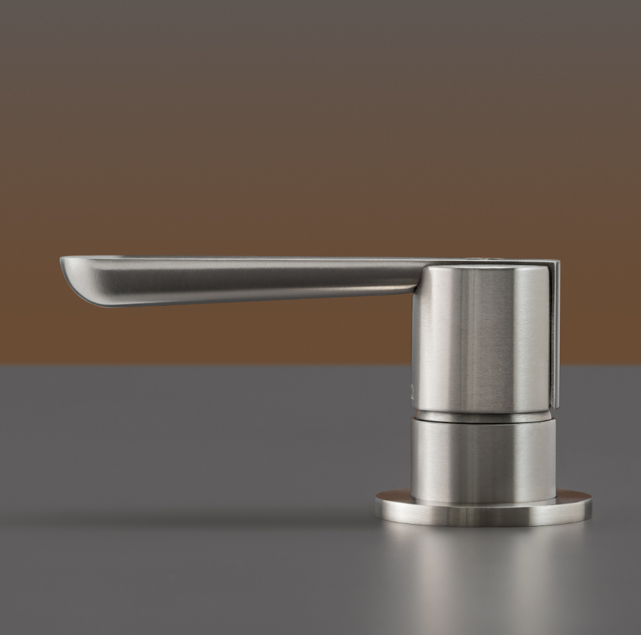 Cмеситель для раковины Cea Design Lutezia, однорычажный, монокомандный, без излива, цвет сатинированная сталь - изображение 1