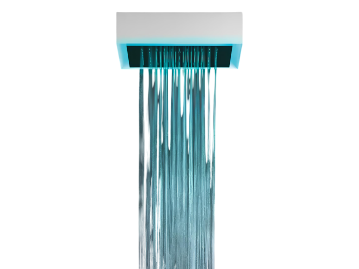 Верхний душ Gessi Afilo, 500x500 мм, встраиваемый, пульт управления, скрытая часть, цвет White CN