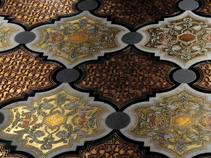 На изображении товар Akros Venezia Камень The Original Aquarius T Bianco Carrara Nero Marquinia Gold от официального представителя в Москве