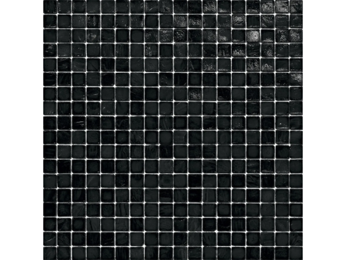 На изображении товар Sicis Стеклянная мозаика Murano Smalto Black chips size 10x10 mm sheet-size 295x295 mm от официального представителя в Москве