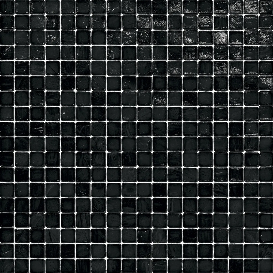 Sicis Стеклянная мозаика Murano Smalto Black chips size 10x10 mm sheet-size 295x295 mm