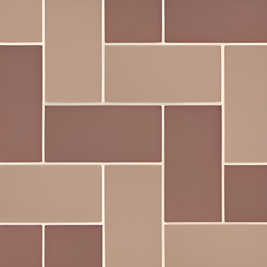 Micro. Керамогранит Microtiles Herringbone Mix Cotto/Klinker 40,2x40,2