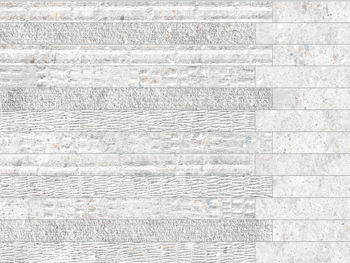 На изображении товар La Fabbrica Ava Керамогранит Agglomerate 30X59,6 Decoro Muretto Pearl nat\lap 30x60 от официального представителя в Москве