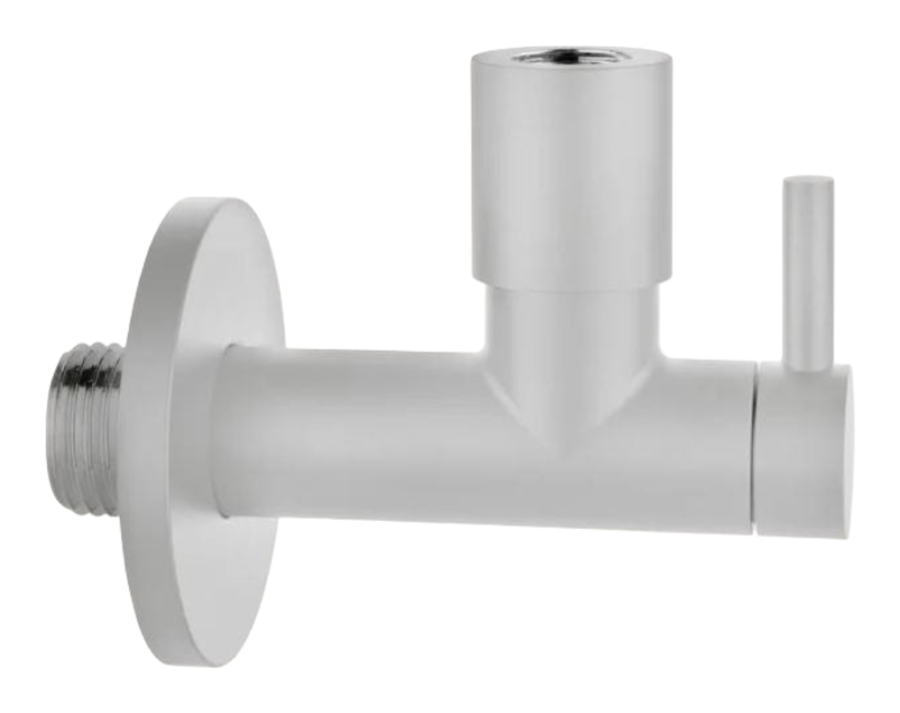 Кран-фильтр под раковину Gessi Technical Accessories, с подводом воды, L-96 мм, запорный, цвет White CN