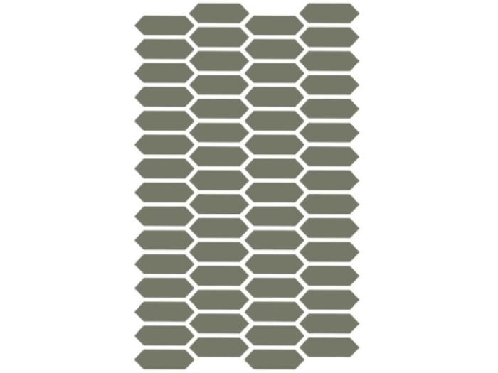 На изображении товар Etruria Керамогранит Xxs Losanga 2.5X7.5 Su Rete Monocolore Oliva от официального представителя в Москве