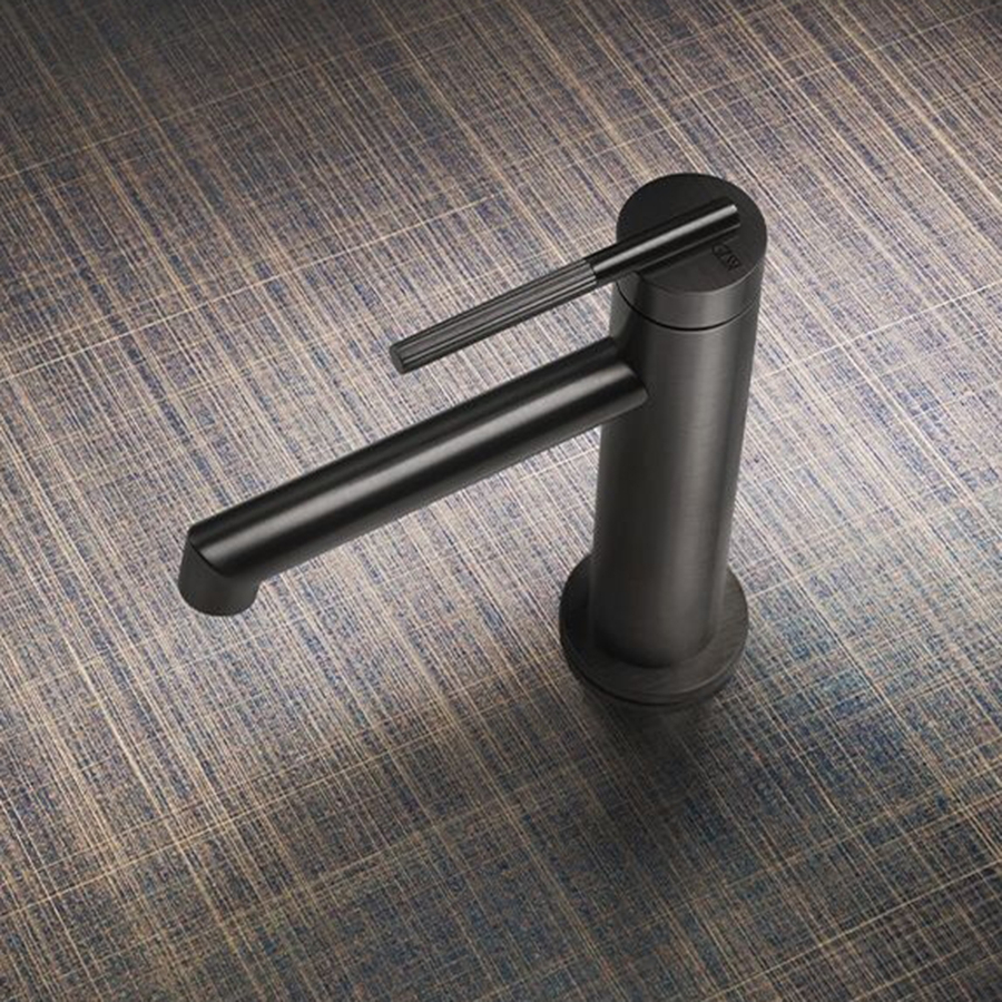 Cмеситель для раковины Gessi Ingranaggio, однорычажный, без донного клапана, цвет Matte Black - изображение 1