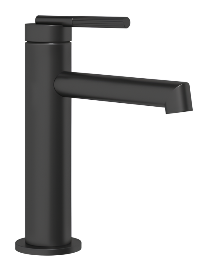 Cмеситель для раковины Gessi Ingranaggio, однорычажный, без донного клапана, цвет Matte Black