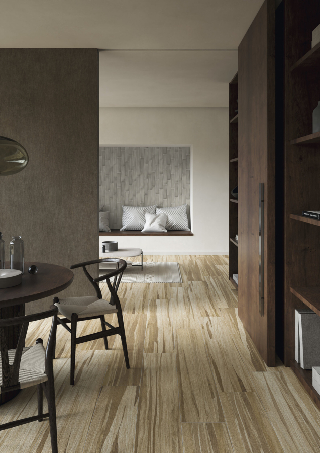 Iris Ceramica Керамогранит Theke Tarsie noce naturale 150x25 - изображение 2