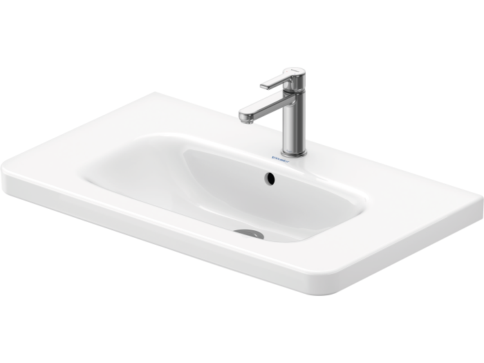 На изображении товар Раковина Duravit DuraStyle для мебели, 800x480 мм, с 1 отверстием под смеситель, цвет белый с покрытием WonderGliss от официального представителя в Москве