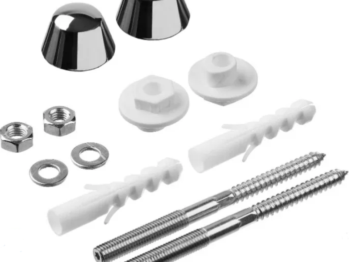 На изображении товар Комплект крепления/подачи воды Cielo 200х200 мм, хром от официального представителя в Москве