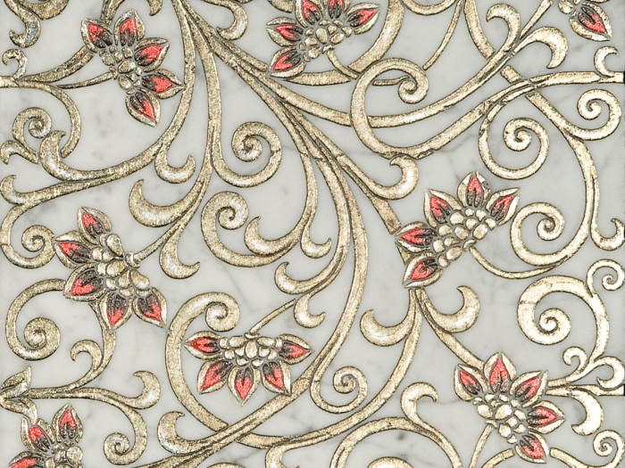 На изображении товар Akros Venezia Камень Decorative Art Alfa Ceti T Bianco Carrara Silver 30,5x30,5x1 от официального представителя в Москве