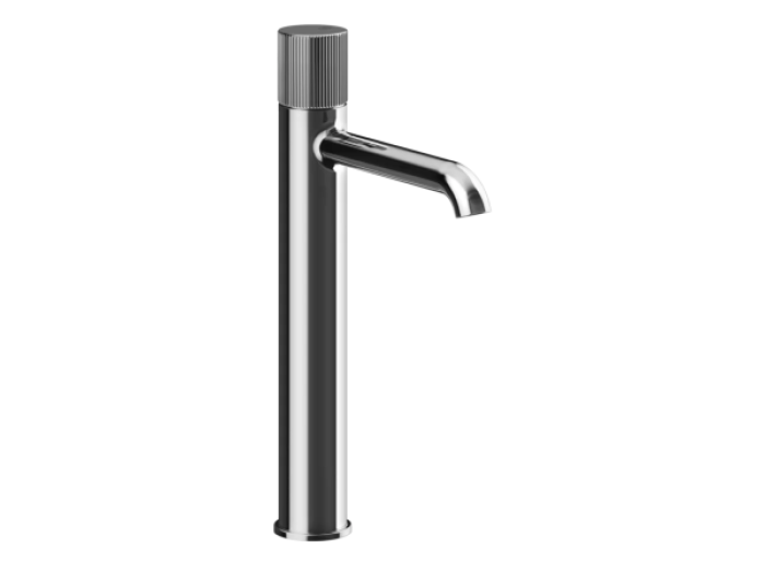 На изображении товар Смеситель для раковины Gessi Habito, высокий, без донного клапана, цвет Chrome от официального представителя в Москве