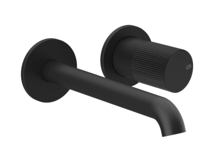 На изображении товар Cмеситель для раковины Gessi Habito, встраиваемый, настенный, цвет Matte Black от официального представителя в Москве