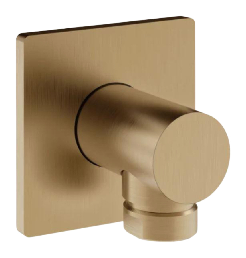 Шланговое подсоединение Gessi Inverso Bath&Shower, Н-60 мм, цвет Warm Bronze Brushed PVD