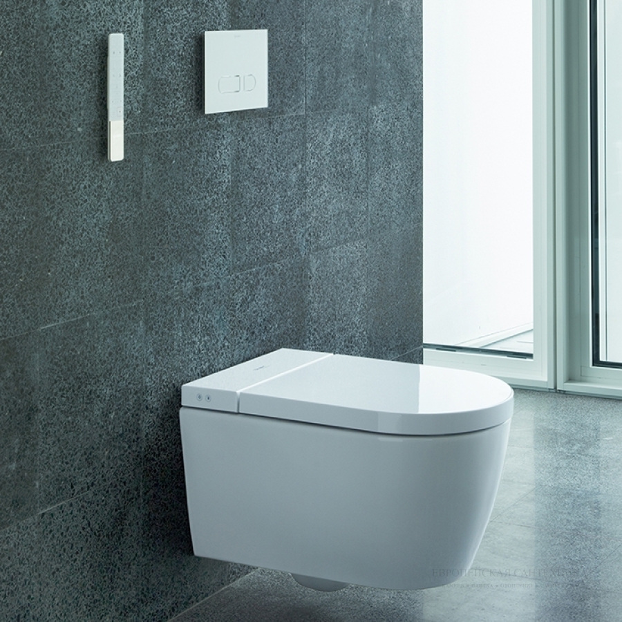 Унитаз Duravit ME by Starck SensoWash® подвесной 375x575 мм, белый - изображение 4