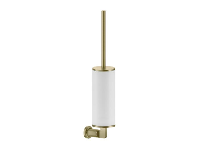 На изображении товар Ёршик Gessi Inciso, настенный, ⌀76хh475 мм, цвет Brushed Brass PVD от официального представителя в Москве