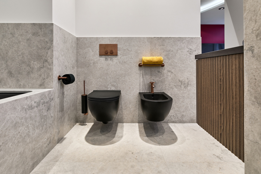 Бумагодержатель Gessi Anello, настенный, без крышки, цвет Copper PVD - изображение 2
