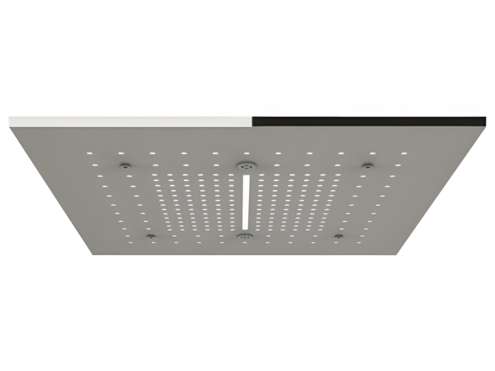 На изображении товар Накладная панель Gessi Afilo, для многофункциональной душевой системы, 500х500 мм, цвет mirror steel от официального представителя в Москве