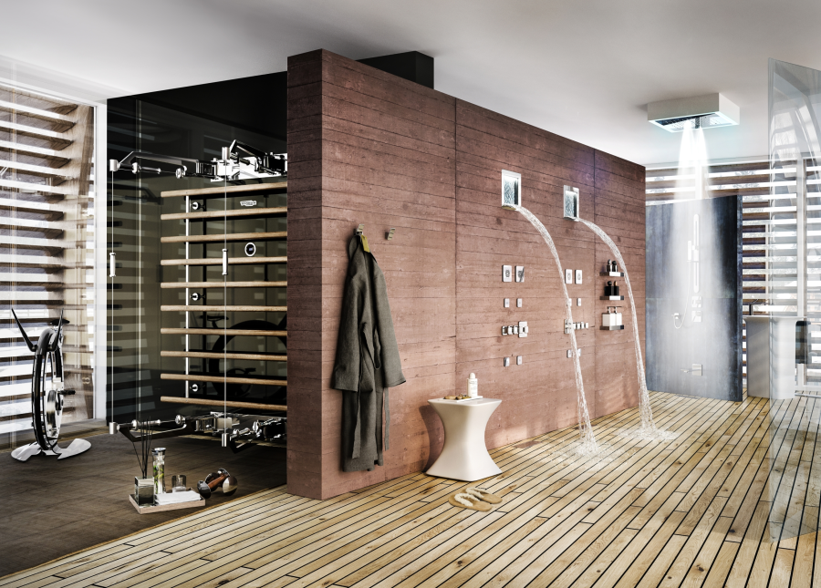 Накладная панель Gessi Afilo, для многофункциональной душевой системы, 500х500 мм, цвет mirror steel - изображение 2