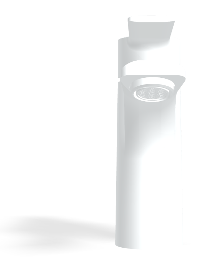 Смеситель для раковины Carlo Frattini Mast, однорычажный, с донным клапаном Click-Clack, 2 гибкими шлангами, Н-146 мм, цвет белый матовый - изображение 1