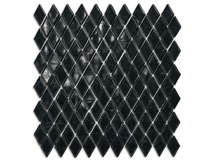 На изображении товар Sicis Стеклянная мозаика Diamond ITEM T45 Malenite chips size 23х40 mm sheet size 251x253 mm от официального представителя в Москве