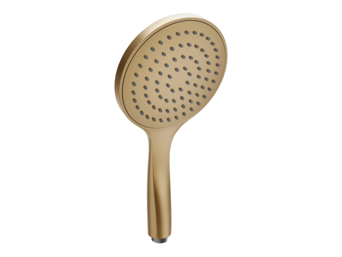 На изображении товар Ручная лейка Gessi Technical Accessories ø130 мм, с защитой от известкового налёт, цвет Warm Bronze Br. PVD от официального представителя в Москве