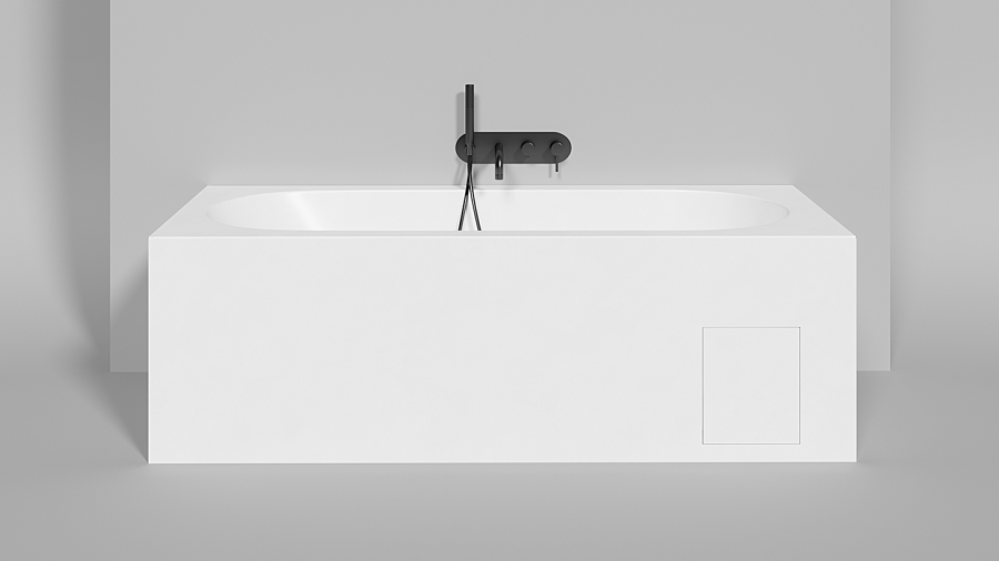 Ванна Salini Ornella Kit  1700x750x590/610 мм, донный клапан "Up&Down" белый, сифон, интегрированный слив-перелив, цвет белый глянцевый - изображение 1