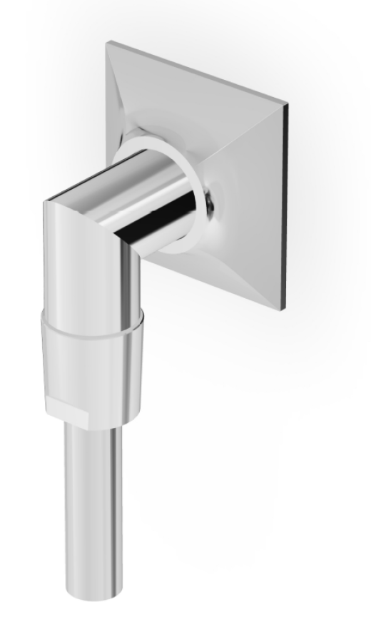 Шланговое подсоединение Zucchetti Bellagio, настенное, цвет хром