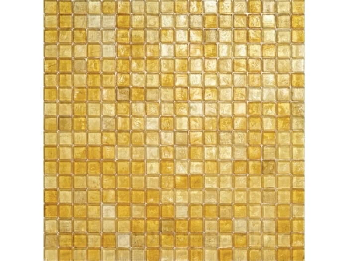 На изображении товар Sicis Стеклянная мозаика Waterglass Sundance 05 chips size 15х15 mm sheet size 295x295 mm от официального представителя в Москве