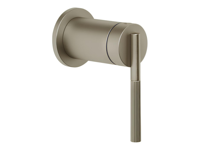 Смеситель Gessi Ingranaggio, встраиваемый, однорычажный, на 1 выход, внешняя часть, цвет Finox Brushed Nickel