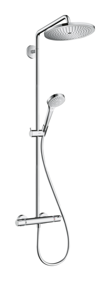 Душевая система Hansgrohe Croma Select 280 Air 1jet Showerpipe, с термостатом, цвет хром