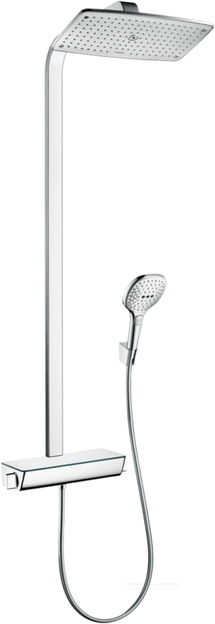 Душевая система Hansgrohe Raindance E Showerpipe 360 1jet с термостатом, цвет хром