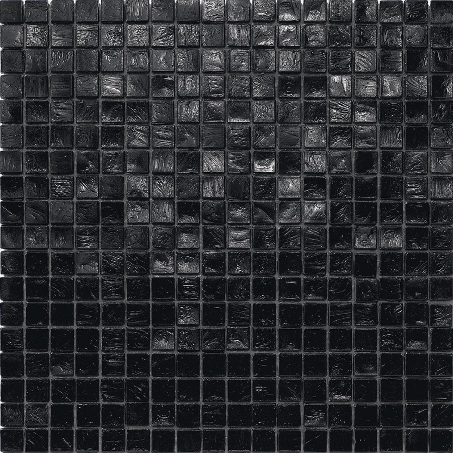 Sicis Стеклянная мозаика Waterglass Black chips size 10х10 mm sheet size 295x295 mm