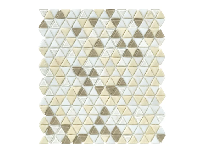 На изображении товар Sicis Смальтовая мозаика Trigono Blends Mosaic Tatlin chips size 19x21 mm sheet-size 284x300 mm от официального представителя в Москве