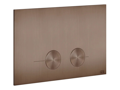 Клавиши смыва Gessi, для унитаза, к инсталляции Geberit (Geberit Sigma 8 и Geberit Sigma 12), цвет Copper Brushed PVD