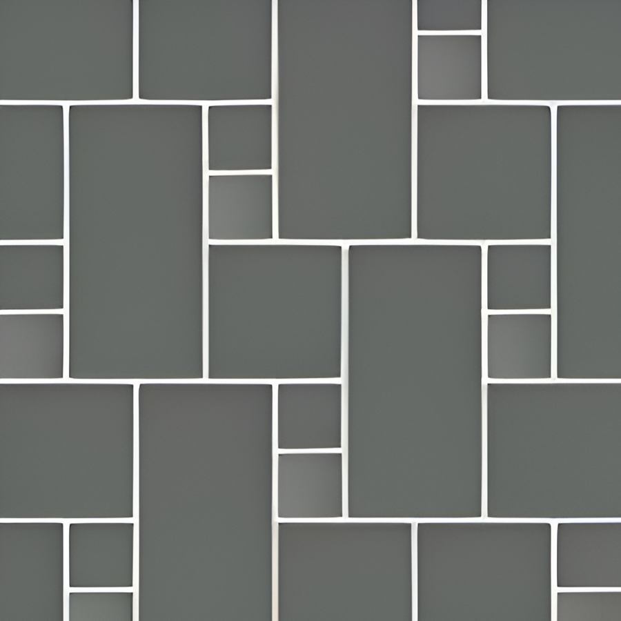 Micro. Керамогранит Microtiles Offset Mix Glaze Graphite 35,1x30,1