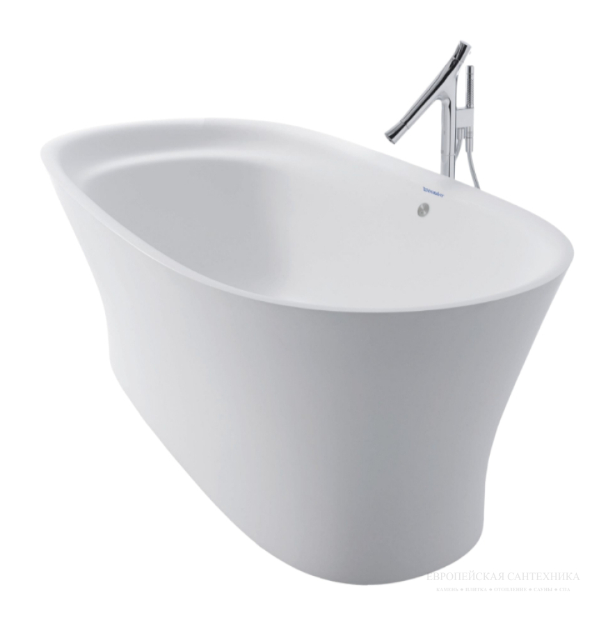 Ванна Duravit Cape Cod отдельно стоящая, 1855 x 885 мм, из  DuraSolid A, цвет белый - изображение 3