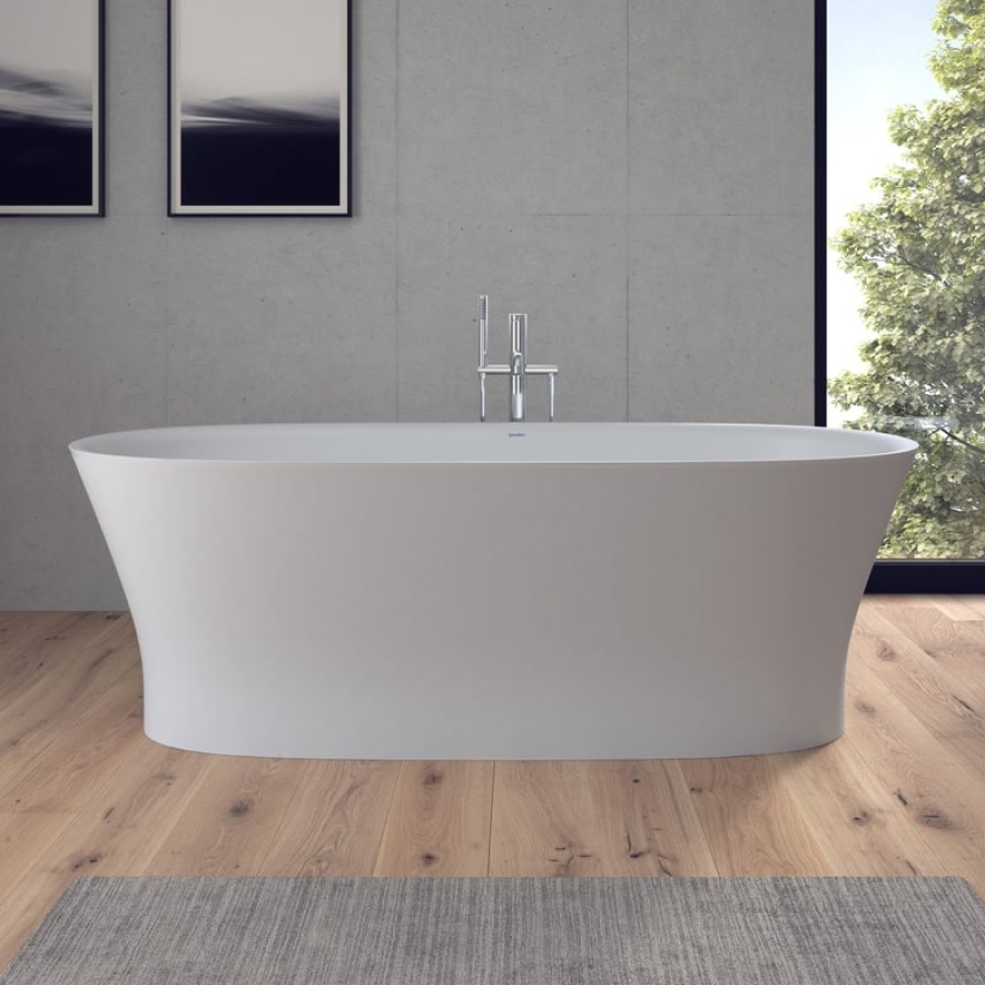 Ванна Duravit Cape Cod отдельно стоящая, 1855 x 885 мм, из  DuraSolid A, цвет белый - изображение 7