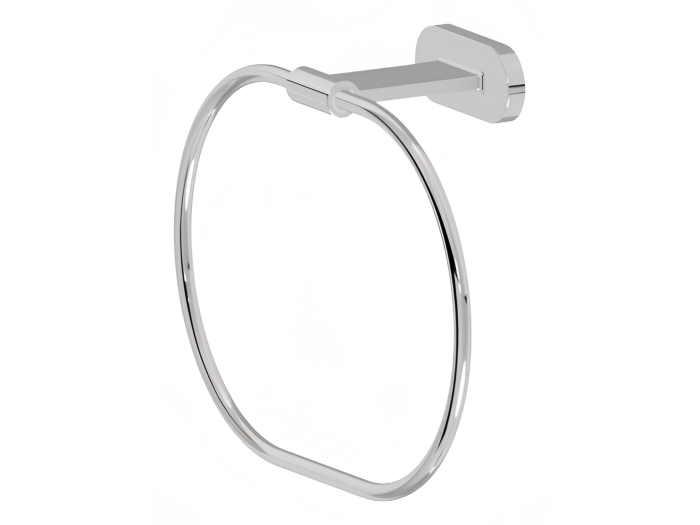 На изображении товар Полотенцедержатель Newform Round accessories, кольцо, 240x170h мм, цвет PVD Glossy Gold от официального представителя в Москве