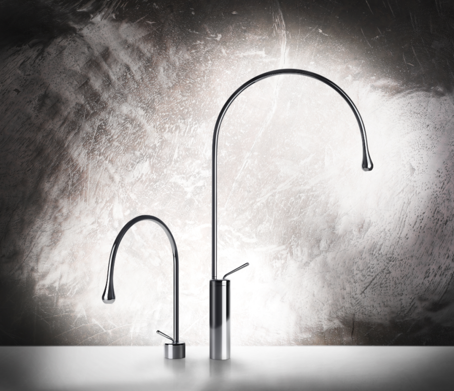 Cмеситель для раковины Gessi Goccia, излив 244 мм, без донного клапана, цвет Matte Black - изображение 2