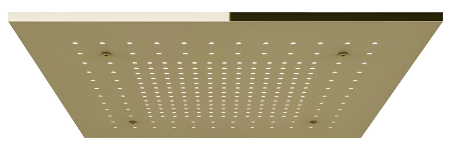 Накладная панель Gessi Afilo, функция тропический ливень, внешняя часть, 500x500 мм, цвет brass PVD