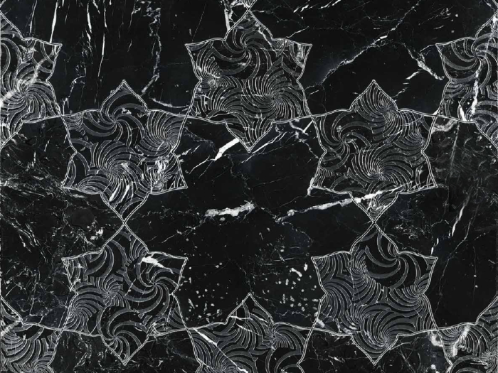 На изображении товар Akros Venezia Камень Dogma Light Ironia WJN Nero Marquinia Naturale от официального представителя в Москве